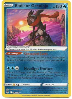 Pokemon TCG - Radiant Greninja 046/189 Radiant Rare Astral Radiance - Image 1