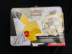Pokemon TCG:25th Anniversary Celebrations Treasure Chest Lunchbox Tin NEW/SEALED - Image 1