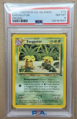 2001 POKEMON SOUTHERN ISLANDS PROMO #13 EXEGGUTOR PSA 8 NEW SLAB !! - Image 1