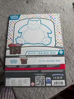 Pokemon Scarlet & Violet 151 Elite Trainer Box EMPTY BOX Only Flat Snorlax - Image 1