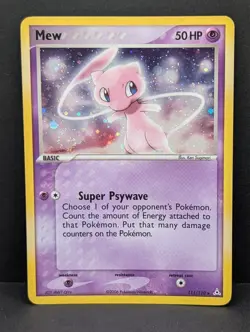 Mew 111/110 Holon Phantoms Holo Ultra Rare Pokemon TCG Nintendo LP - Image 1