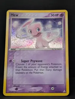 Mew 111/110 Holon Phantoms Holo Ultra Rare Pokemon TCG Nintendo LP - Image 3