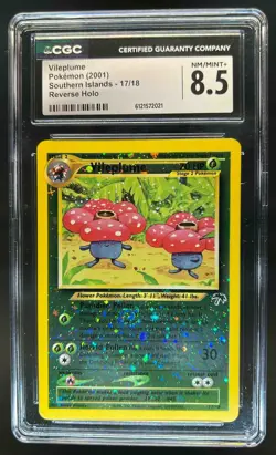 2001 Pokemon Southern Islands Vileplume #17/18 CGC 8.5 - Image 1