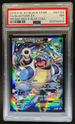 2013-17 Pokemon XY Promos Blastoise Full Art #XY122 PSA 7 - Image 1