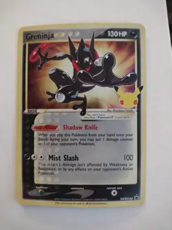Pokemon TCG Greninja Gold Star SWSH144 Celebrations Black Star Promo - Image 1