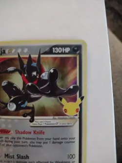 Pokemon TCG Greninja Gold Star SWSH144 Celebrations Black Star Promo - Image 3