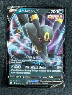 2021 Pokemon UMBREON V 094/203 Evolving Skies Ultra Rare Holo English - Image 1