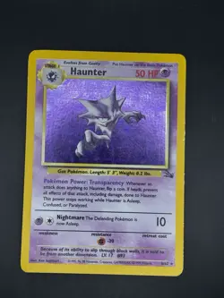 Haunter 6/62 Fossil Holo LP TCG Pokemon - Image 1