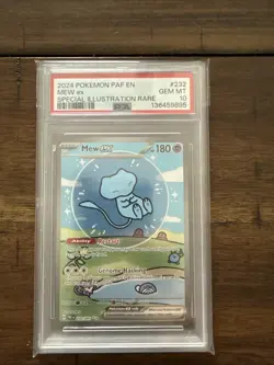 2024 Pokemon Paldean Fates Mew Ex #232 PSA GEM MT 10 - Image 1
