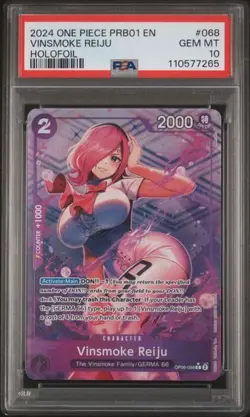 One Piece - Vinsmoke Reiju - Alternate Art - OP06-068 - PSA 10 - Image 1