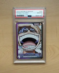 2024 ONE PIECE OP09-EMPERORS IN THE NEW WORLD ALT ART MONKEY D. LUFFY PSA 10 - Image 4