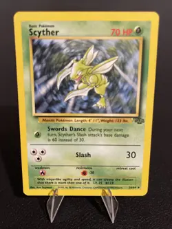 Pokemon TCG Scyther Jungle Card 26/64 Unlimited Rare, Near Mint Condition Wotc - Image 1