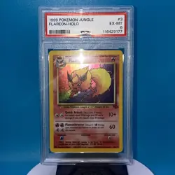 Pokemon Base Set Graded Cards Lot of 3 All PSA Flareon, Jolteon, Vaproreon - Image 2