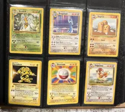 COMPLETE Pokemon BASE Set 86- Card Lot UNCOMMON/COMMON Non-Holo NM/LP - Image 1