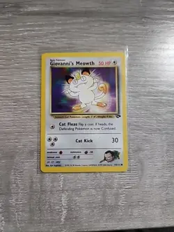 Pokemon TCG Giovanni's Meowth Gym Challenge Unlimited Common Card 74/132 - Image 1