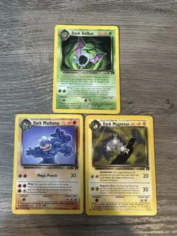 Pokemon Wotc Team Rocket 3 Rare Vintage Card Collection Lot Dark Machamp - Image 1