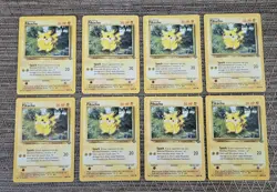 Vintage Pokemon Pikachu Jungle 60/64 Regular Base Cards- Lot Of 8 - Image 1