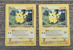 Vintage Pokemon Pikachu Jungle 60/64 Regular Base Cards- Lot Of 8 - Image 3