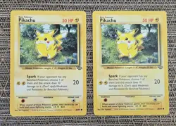 Vintage Pokemon Pikachu Jungle 60/64 Regular Base Cards- Lot Of 8 - Image 5