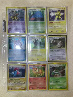 Pokemon Card Lot 9 Vintage Cosmos Holos 🔥 SWIRL ON EVERY CARD! 2007-2009 LP-HP - Image 1