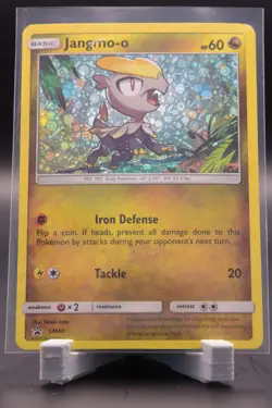 Pokemon Card Jangmo-o SM40 Sun & Moon Black Star Promo Holo Rare HD SWIRL - Image 1