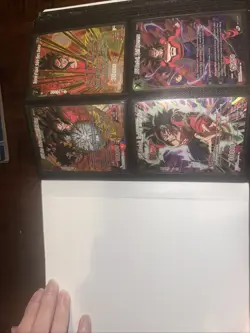 Lot of Dragon ball super Spr, SR rarity cards. +1 binder. + BGS9 Son Goku - Image 1