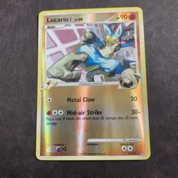 Pokemon 2009 Lucario C Reverse Holo Rare LP English Card 31/147 Supreme Victors - Image 1