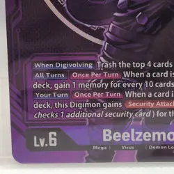 Beelzemon ST14-08 (Alt Art) - Digimon Card Game [ST-14: Beelzemon Advanced Deck] - Image 5