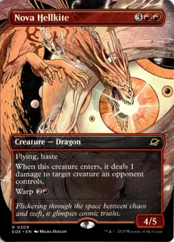 Nova Hellkite (Borderless) (309) R Edge of Eternities NM MTG - Image 1