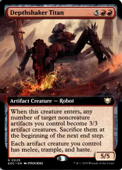 Depthshaker Titan (Extended Art) (29) R Commander: Edge of Eternities NM MTG - Image 1
