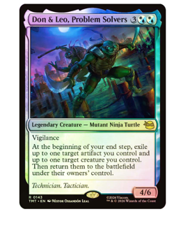 Don & Leo, Problem Solvers - Foil Teenage Mutant Ninja Turtles MTG - Image 1