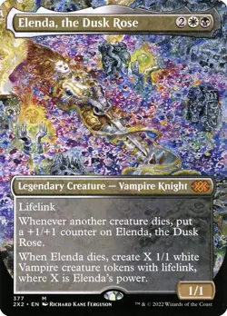 Elenda, the Dusk Rose (Borderless) M Double Masters 2022 377 Normal NM - Image 3