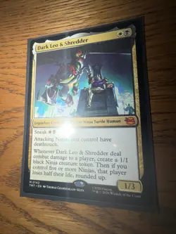Dark Leo and Shredder - Teenage Mutant Ninja Turtles - MtG- NM - Image 2