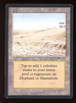 1994 Arabian Nights Elephant Graveyard ~ Vintage MTG/Magic ~ LP- Condition - Image 1