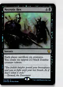 Necrotic Hex 137 Foil Rare Commander Legends Magic: The Gathering Lightly Played - Image 1