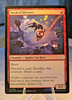 Masked Meower #0082 Marvel's Spider-Man Foil Magic: The Gathering - Image 1
