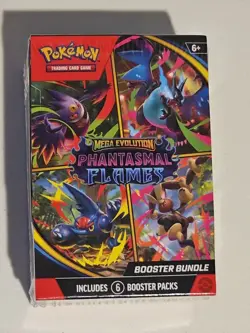 Pokemon TCG Mega Evolution Phantasmal Flames Booster Bundle New Sealed - Image 1