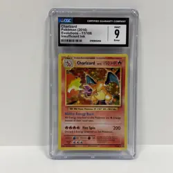 Pokemon Charizard 2016 11/108 Evolutions Holo Bleed CGC 9 - Image 1