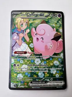 Pokemon Lillie's Clefairy ex SIR SV09: Journey Together 184/15 - Image 1