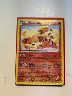 Pokemon Growlithe RC4/RC25 Legendary Treasures Holo HP - Image 1