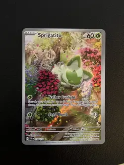 Pokemon TCG Sprigatito 196/193 Paldea Evolved Illustration Rare - Image 1