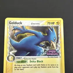 Pokemon Card - Golduck Holon Phantoms 43/110 Reverse Holo Stamped NM-LP - Image 2