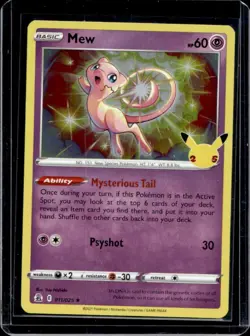 2021 Pokemon SWSH Celebrations Mew Holo #011/025 - Image 1