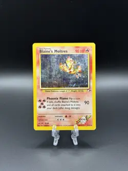 Blaine’s Moltres 1/132 Holo Rare Pokemon Gym Heroes Unlimited Edition - Image 1
