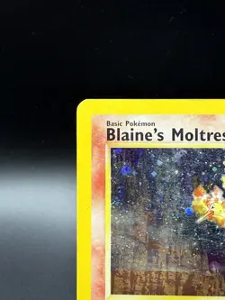 Blaine’s Moltres 1/132 Holo Rare Pokemon Gym Heroes Unlimited Edition - Image 2