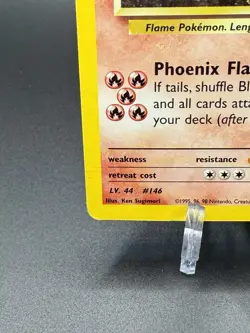 Blaine’s Moltres 1/132 Holo Rare Pokemon Gym Heroes Unlimited Edition - Image 4