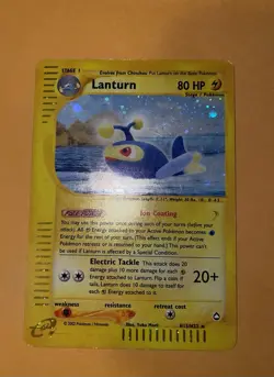 Lanturn - H15 H32 - Aquapolis - HOLO RARE. 2002. (LP) Pokemon E Reader - Image 1