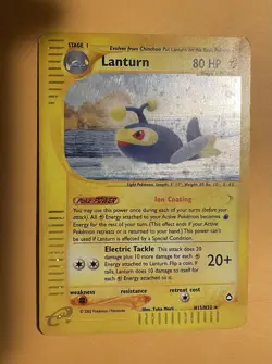 Lanturn - H15 H32 - Aquapolis - HOLO RARE. 2002. (LP) Pokemon E Reader - Image 4