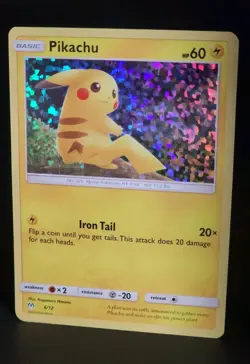Pokemon TCG Pikachu 6/12 McDonalds 2019 Holo Promo Pokemon Card - Image 3