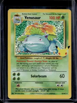 2021 Pokemon SWSH Celebrations Venusaur Classic Collection #15/102 - Image 1